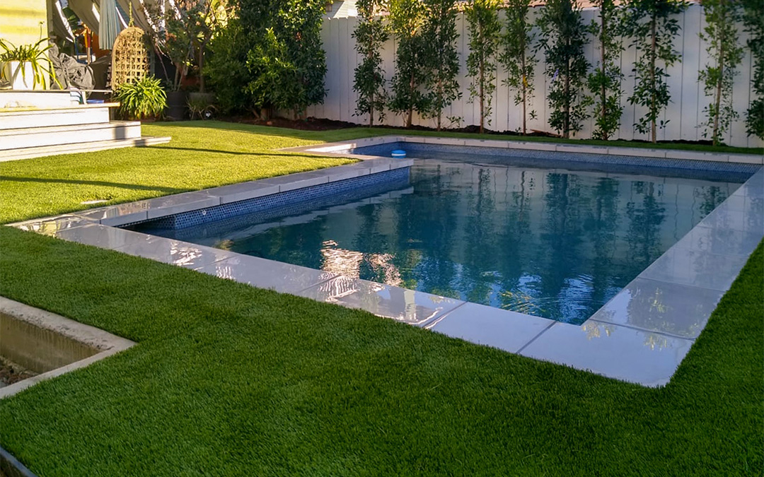 Poolside Turf Installation